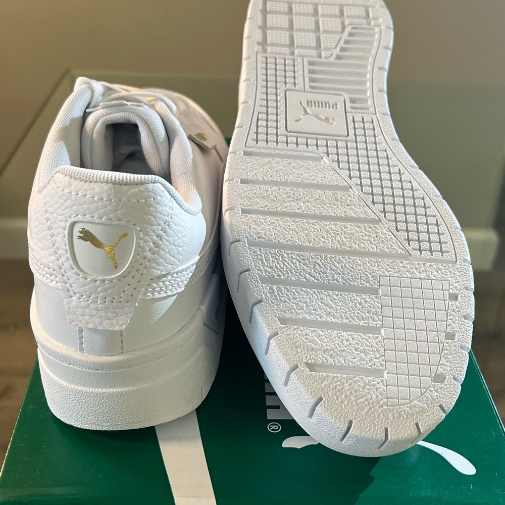 #NWT #PUMA Cali Dream Lth (Womans) 2022 White on White! Size US: 10